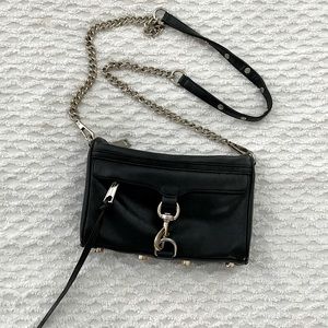 Rebecca minkoff black bag with tassels